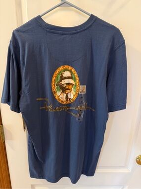 Panama Jack Navy Short Sleeve Tee with Gold Graphic